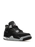 Air Jordan 4 Black Canvas Sneakers