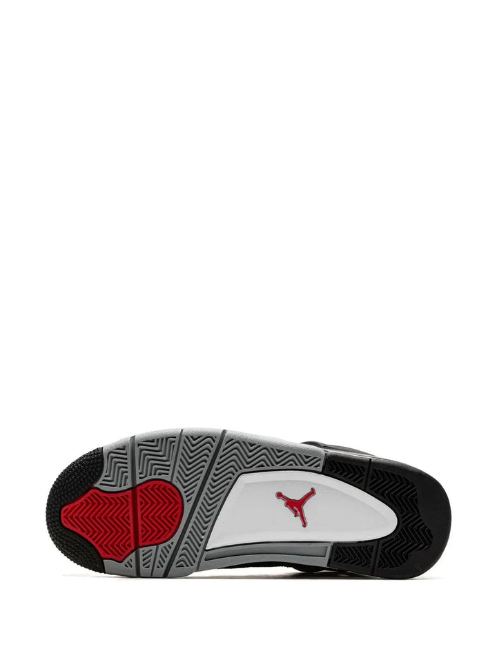Air Jordan 4 Black Canvas Sneakers