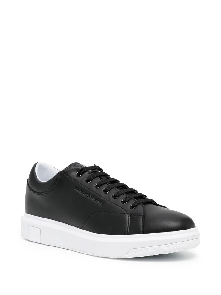 Armani Exchange Leather Low-Top Sneakers