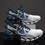 New Running Shoes Casual Shoes Breathable Flying Woven Gradient Non-slip Blade-sharp Shoes