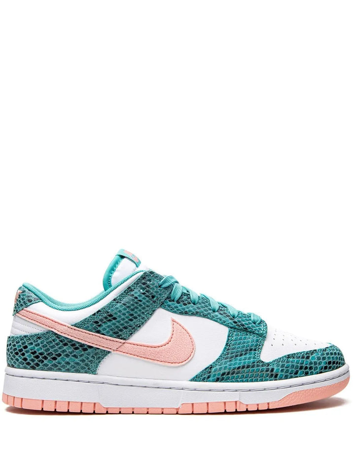 Dunk Low Snakeskin Washed Teal/Bleached Coral Sneakers