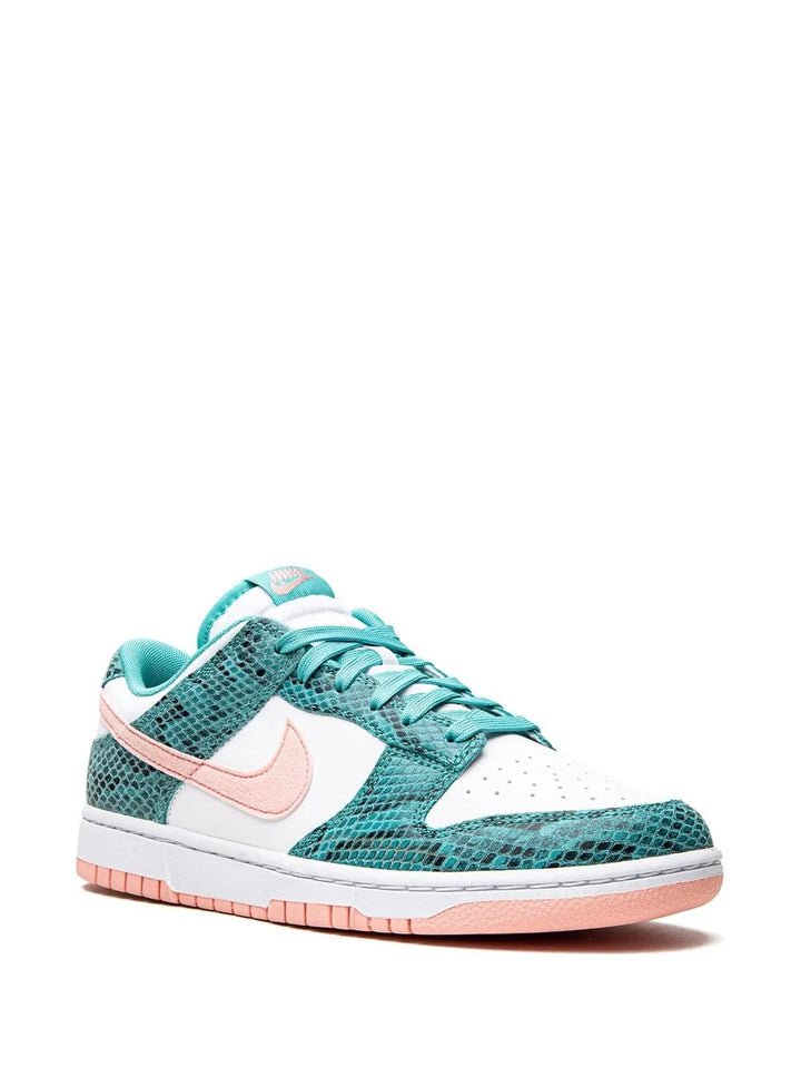 Dunk Low Snakeskin Washed Teal/Bleached Coral Sneakers