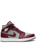 Air Jordan 1 Mid Team Red Sneakers