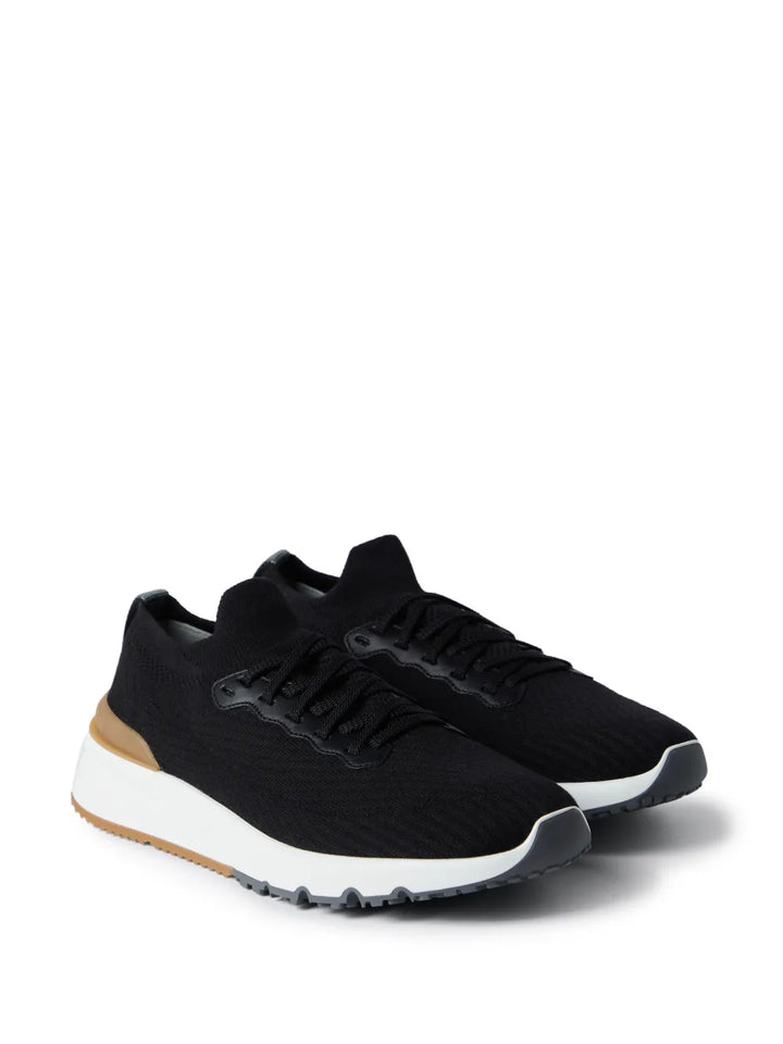 Brunello Cucinelli Low-Top Knitted Sneakers