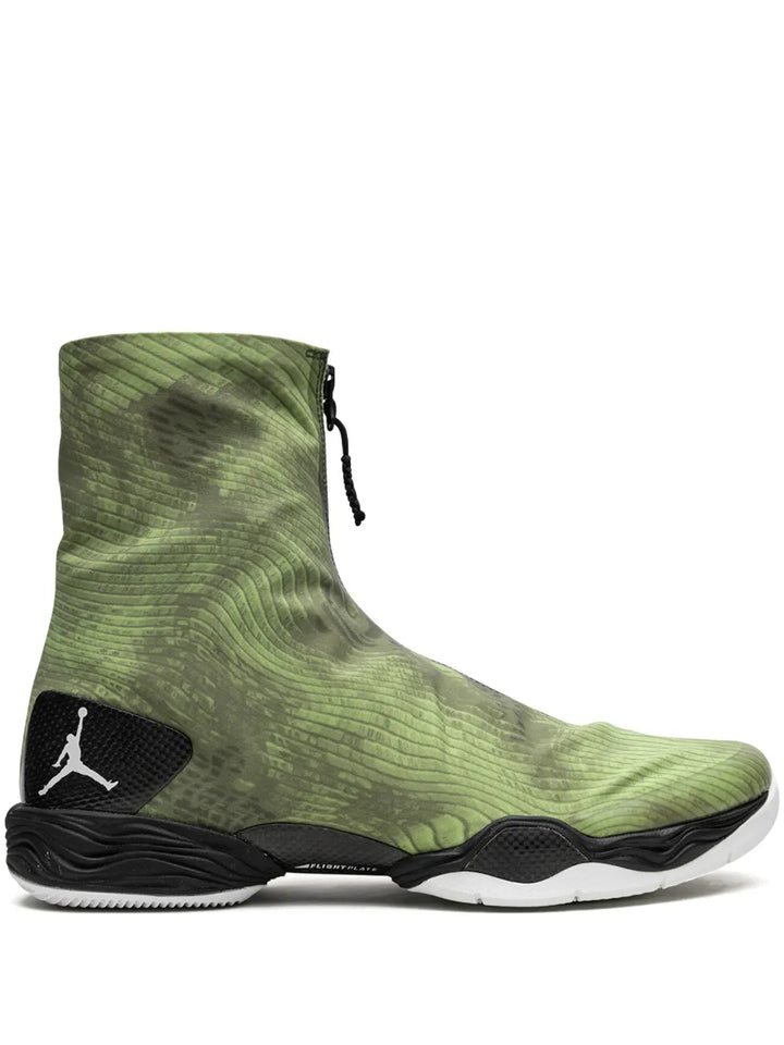 Air Jordan 28 Green Camo Sneakers