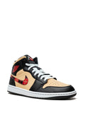 Air Jordan 1 Mid Se Tartan Swoosh Sneakers