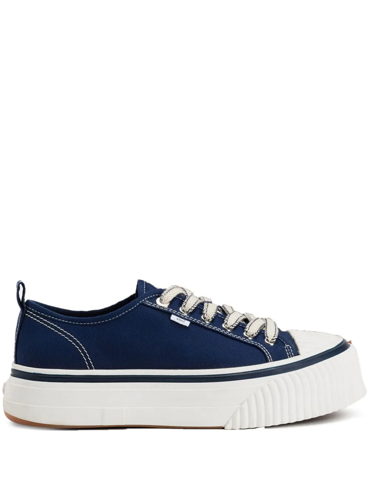 Ami Paris Platform Lace-Up Low-Top Sneakers