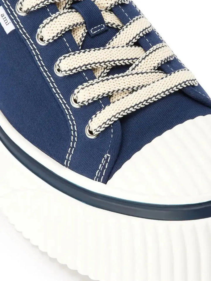 Ami Paris Platform Lace-Up Low-Top Sneakers