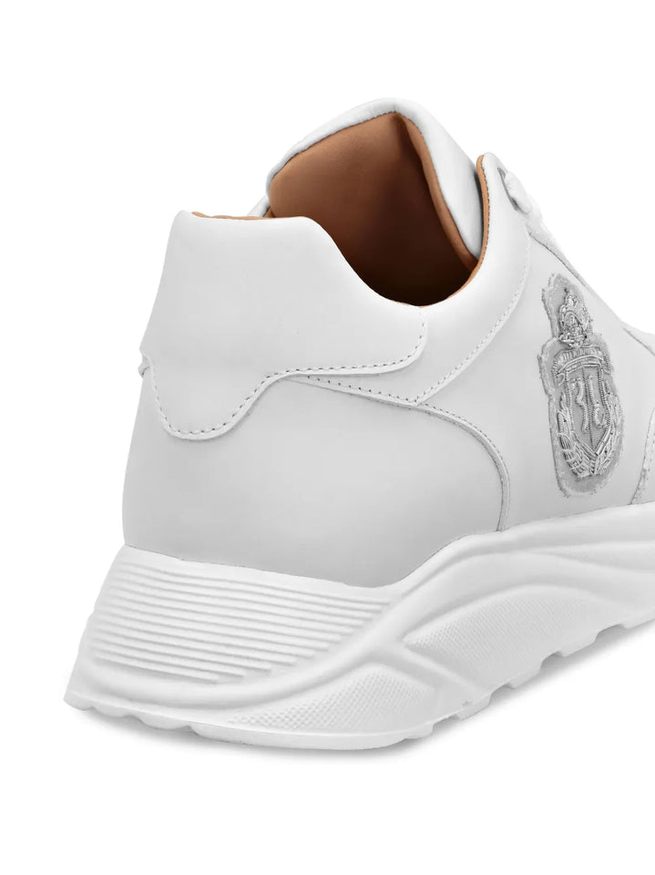 Billionaire Embroidered-Logo Low-Top Sneakers