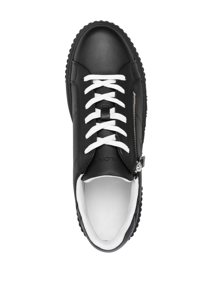 Baldinini Logo-Embossed Low-Top Leather Sneakers