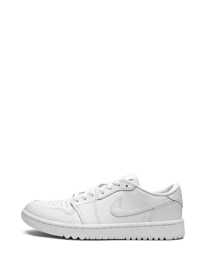 Air Jordan 1 Retro Low Golf White Croc Sneakers