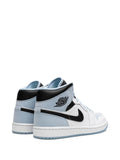 Air Jordan 1 Mid Se White/Ice Blue-Black Sneakers