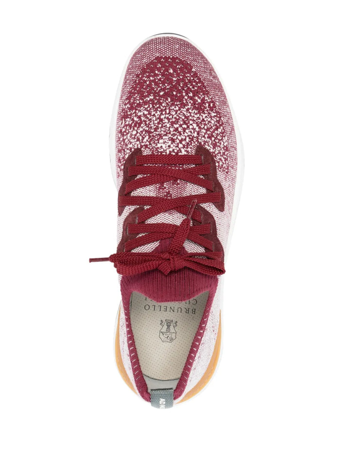Brunello Cucinelli Knitted Upper Low-Top Sneakers
