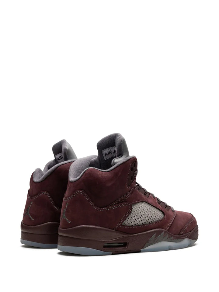 Air Jordan 5 Burgundy High-Top Sneakers