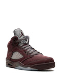 Air Jordan 5 Burgundy High-Top Sneakers