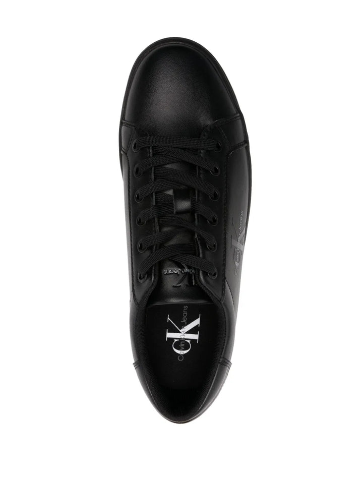 Calvin Klein Jeans Logo-Embossed Leather Sneakers