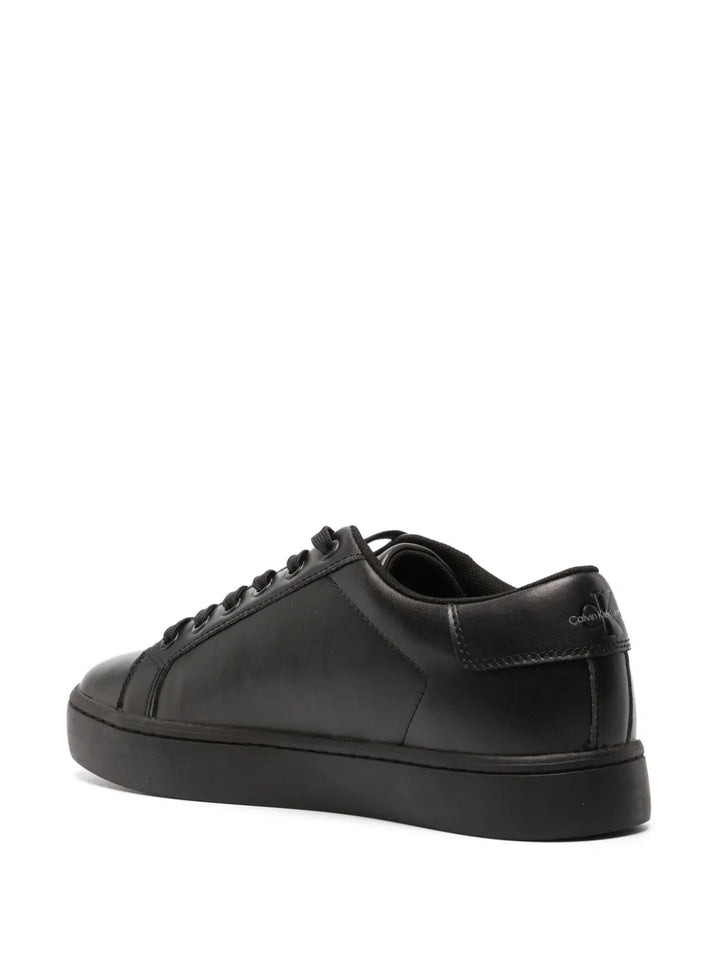 Calvin Klein Jeans Logo-Embossed Leather Sneakers