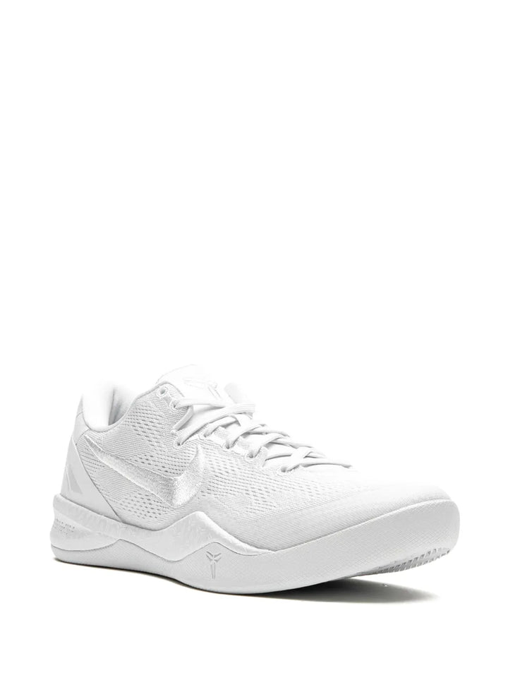Kobe 8 Protro Triple White Sneakers