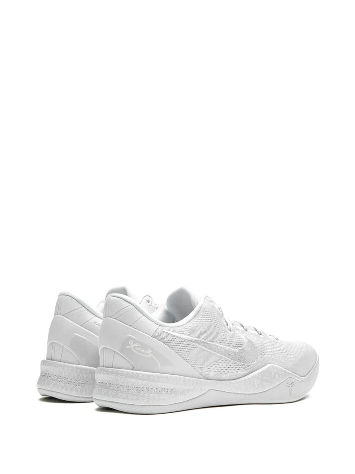 Kobe 8 Protro Triple White Sneakers