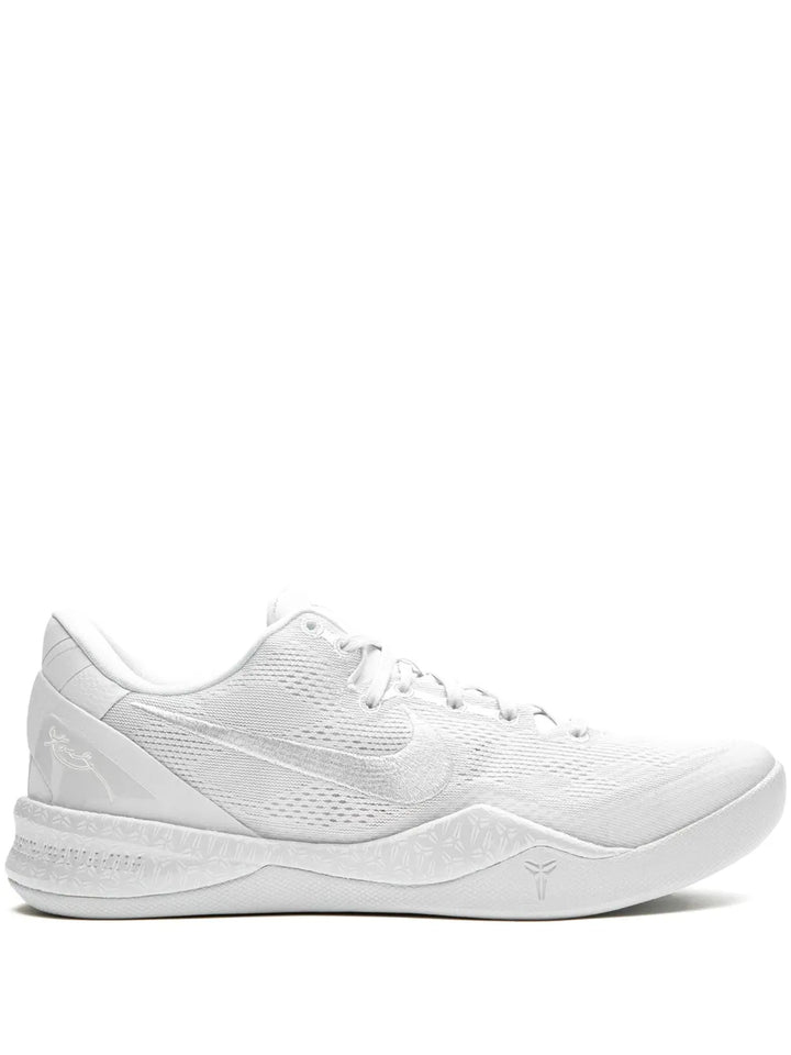 Kobe 8 Protro Triple White Sneakers