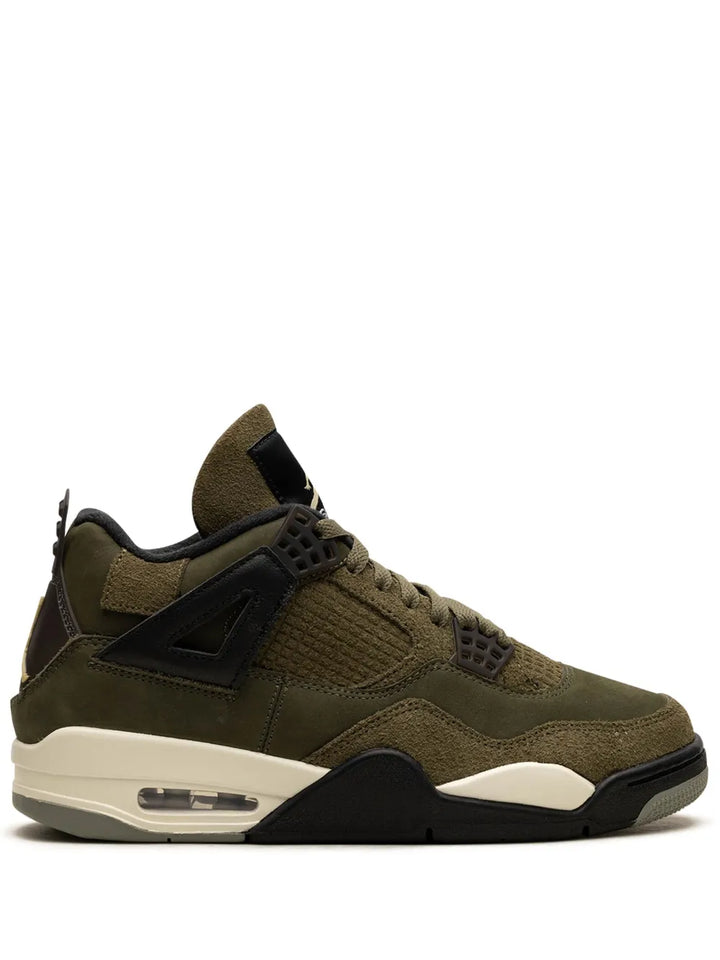Air Jordan 4 Craft Medium Olive Sneakers