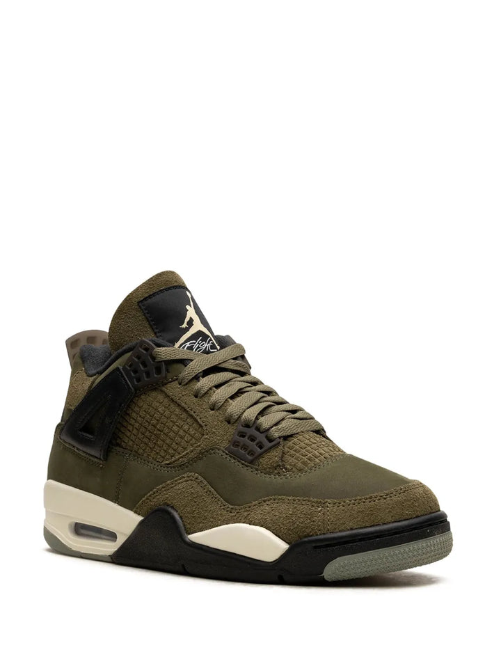 Air Jordan 4 Craft Medium Olive Sneakers