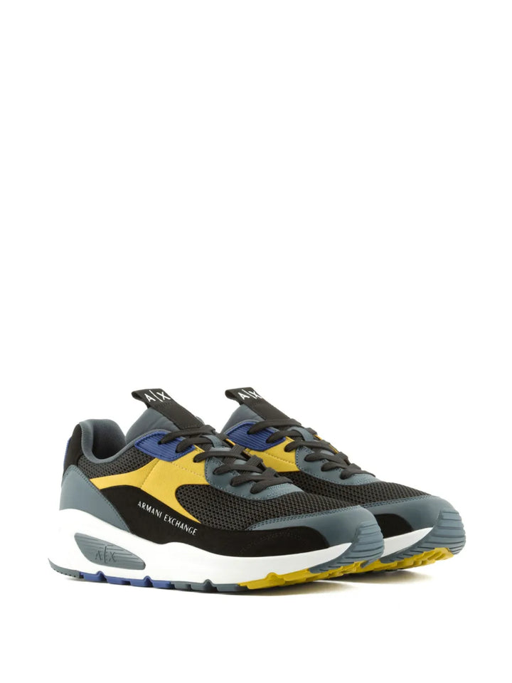 Armani Exchange Logo-Print Panelled Sneakers