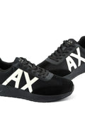 Armani Exchange Logo-Patch Panelled-Design Sneakers