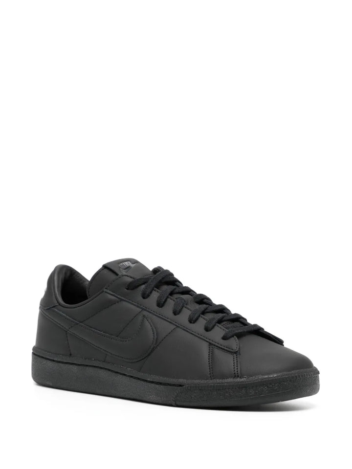 Black Comme Des Gar ns X Nike Lace-Up Leather Sneakers