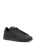 Black Comme Des Gar ns X Nike Lace-Up Leather Sneakers