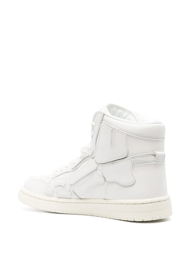 Amiri Skel Appliqu Leather High-Top Sneakers