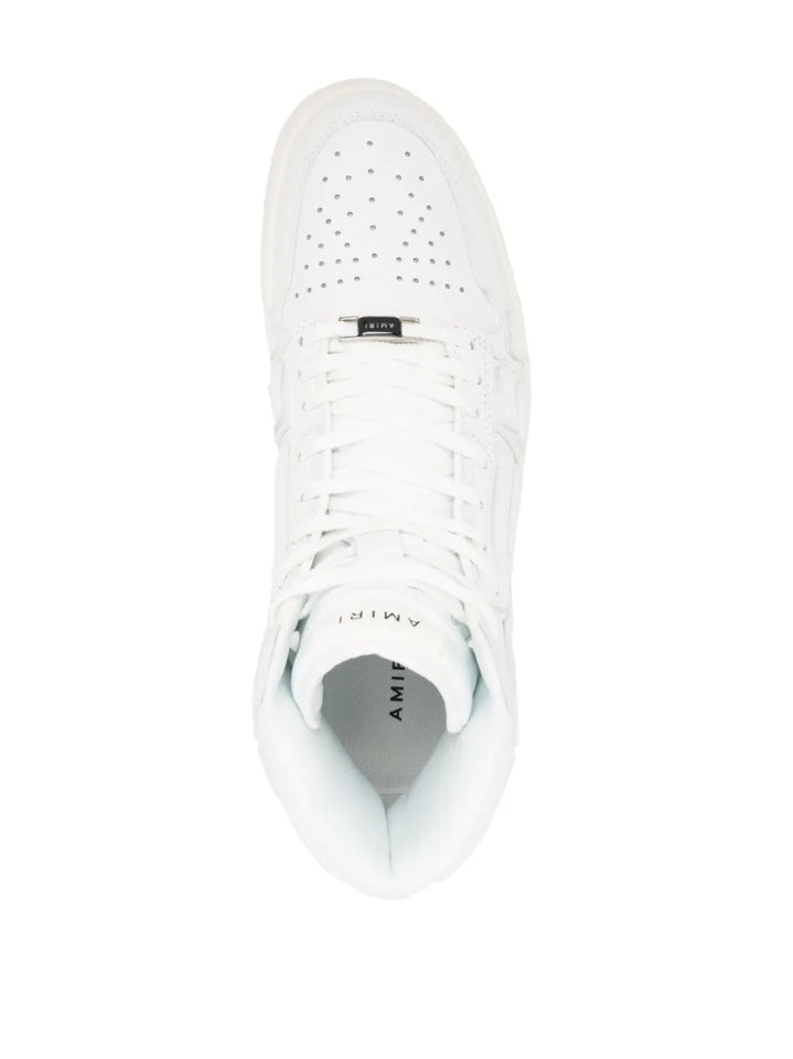 Amiri Skel Appliqu Leather High-Top Sneakers
