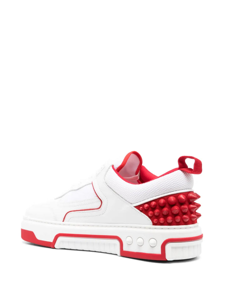 Christian Louboutin Spike Stud Panel Leather Sneakers