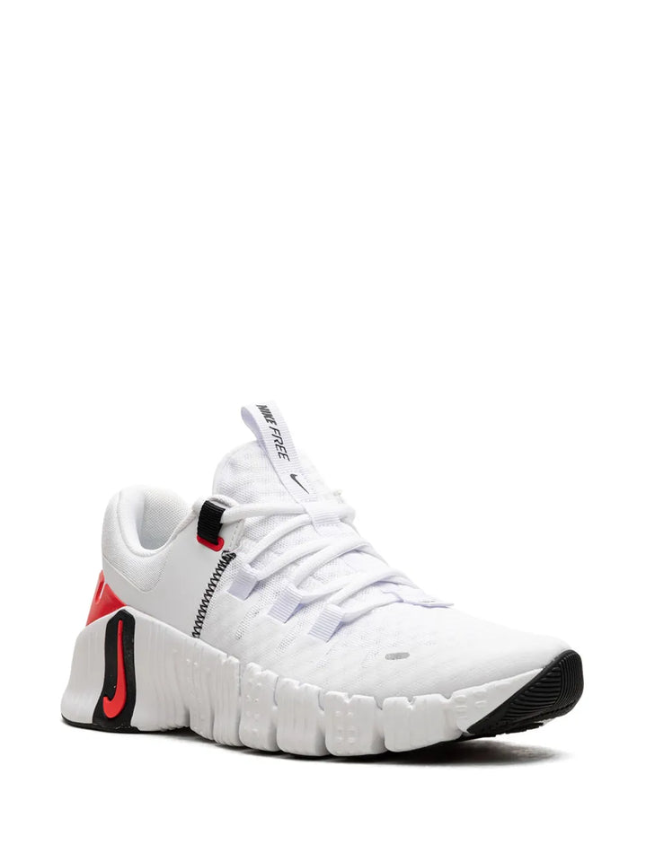 Free Metcon 5 White/Bright Crimson Sneakers