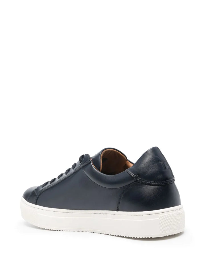 Boggi Milano Panelled Leather Sneakers