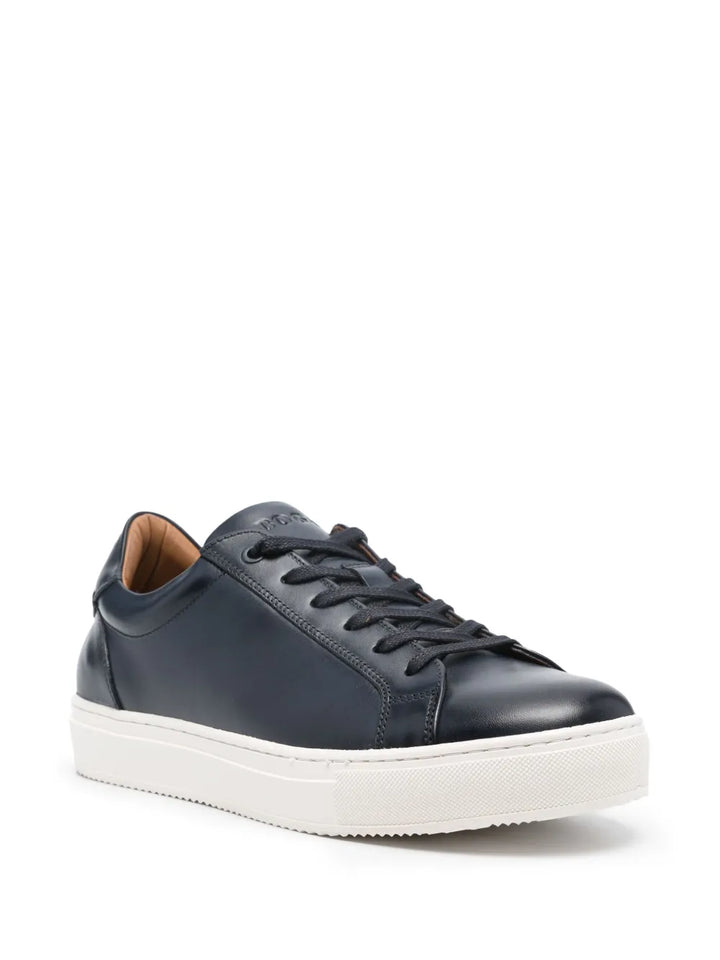 Boggi Milano Panelled Leather Sneakers