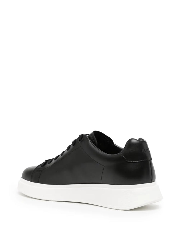 Boss Lace-Up Leather Sneakers