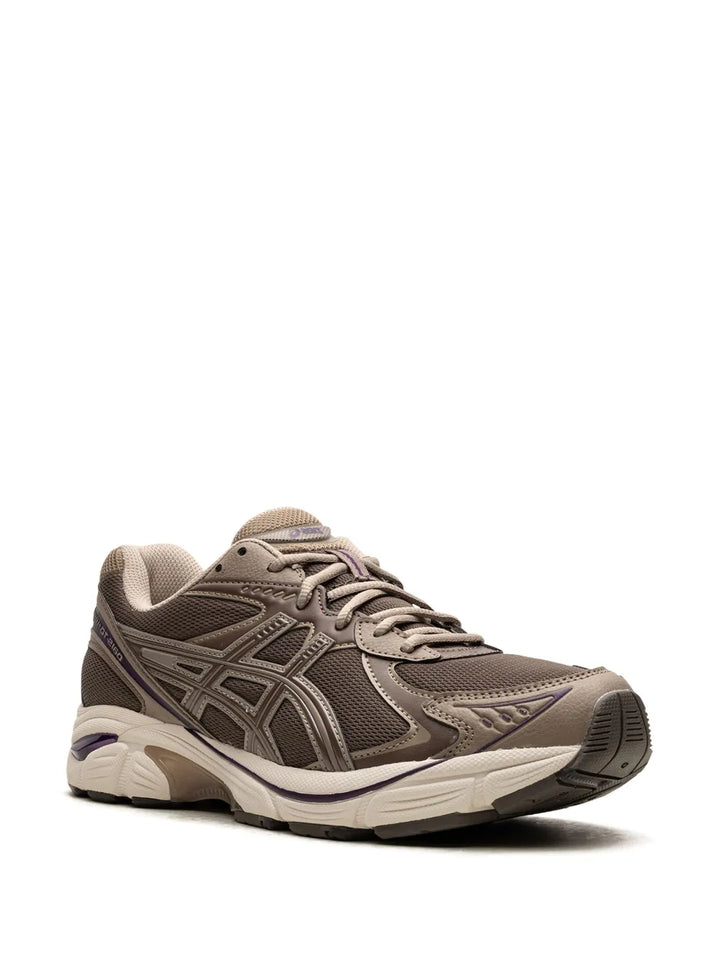 Asics Gt-2160 Dark Taupe Purple Leather Sneakers