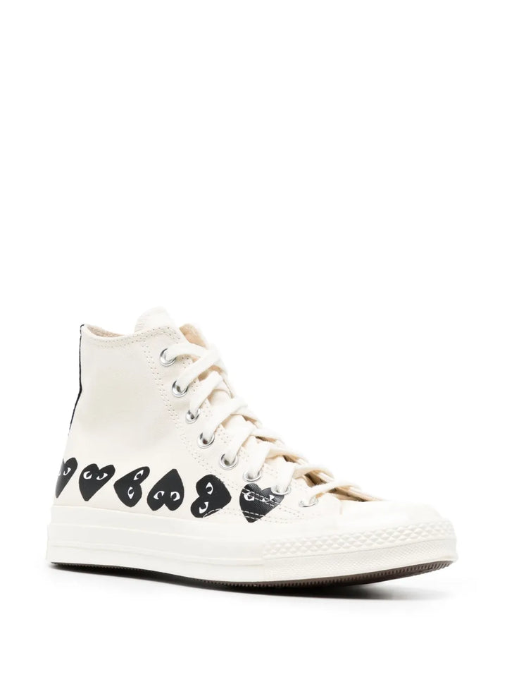 Comme Des Gar ns Play X Converse Chuck 70 High-Top Sneakers