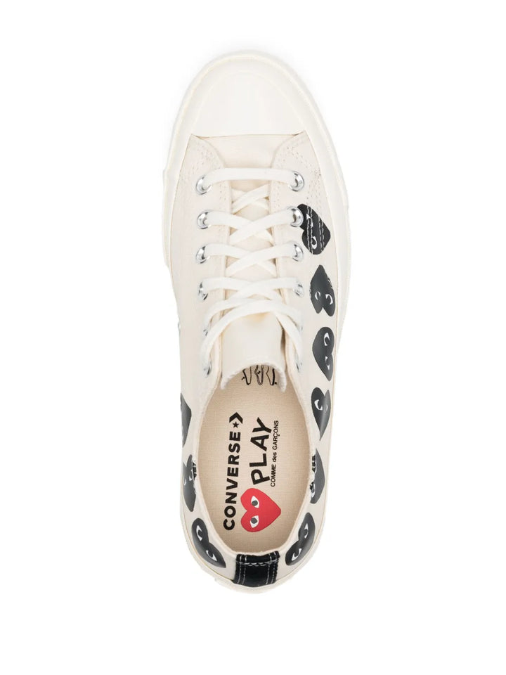 Comme Des Gar ns Play X Converse Chuck 70 Canvas Sneakers