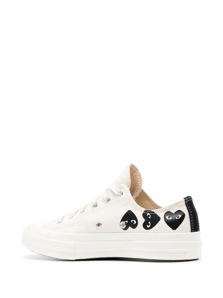 Comme Des Gar ns Play X Converse Chuck 70 Canvas Sneakers