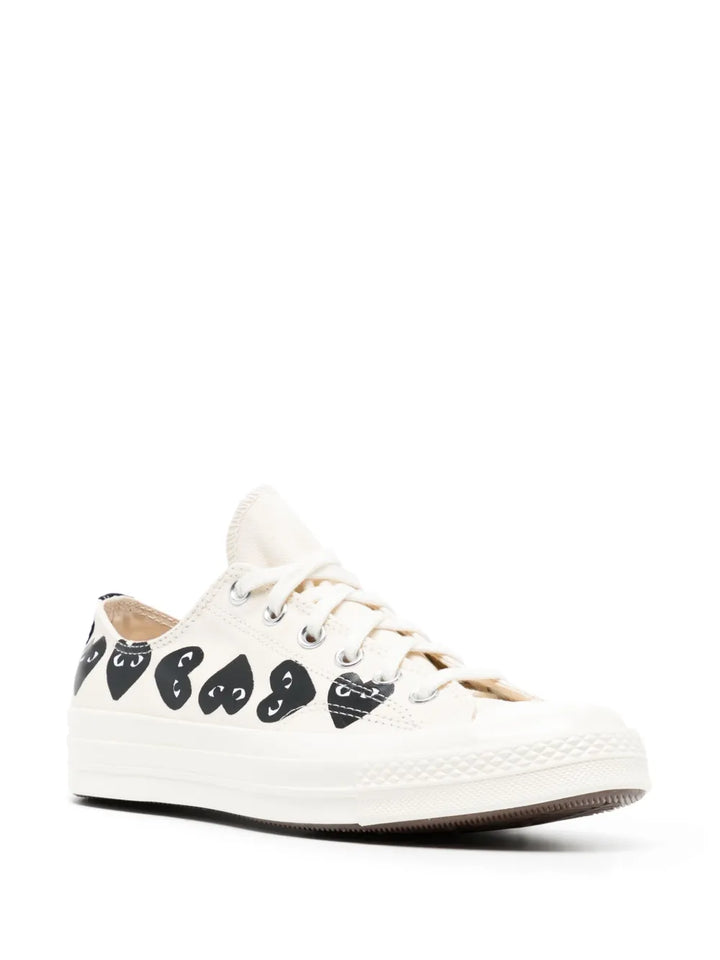 Comme Des Gar ns Play X Converse Chuck 70 Canvas Sneakers