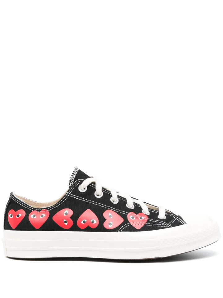 Comme Des Gar ns Play X Converse Chuck 70 Multi Heart Sneakers