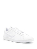 Black Comme Des Gar ns X Nike Swoosh-Embroidery Leather Sneakers
