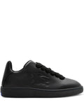 Burberry Box Logo-Embossed Leather Sneakers