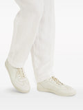 Brunello Cucinelli Logo-Print Panelled Low-Top Sneakers
