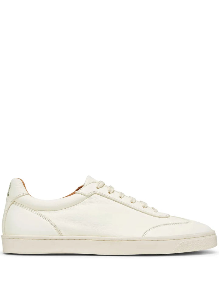 Brunello Cucinelli Logo-Print Panelled Low-Top Sneakers
