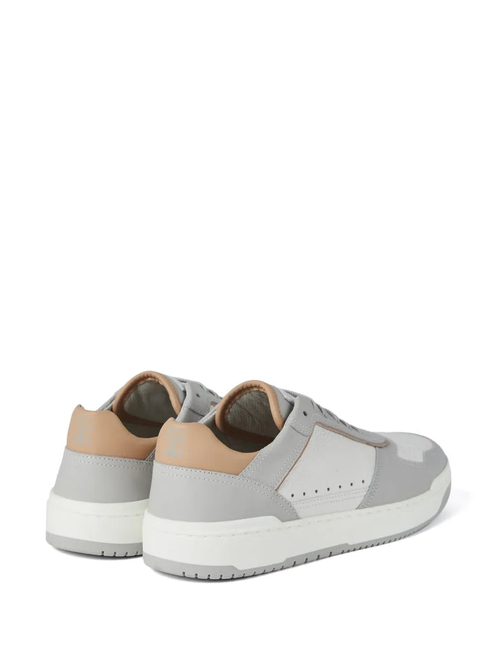 Brunello Cucinelli Logo-Patch Leather Sneakers