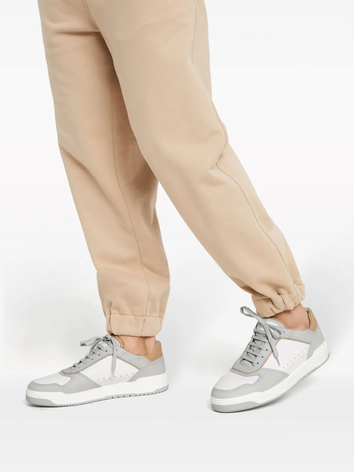 Brunello Cucinelli Logo-Patch Leather Sneakers