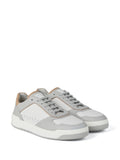 Brunello Cucinelli Logo-Patch Leather Sneakers